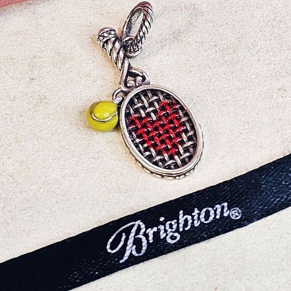 Brighton Love Tennis Dangle Charm - Picture 1 of 5